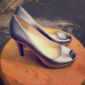 Silver Calvin Klein pumps